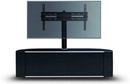 "Mda Designs Sirius 1600 Black With Beamthru Remote-Friendly Doors For Flat Screen Tvs Up To 65"" With Mounting Bracket" - thumbnail 2