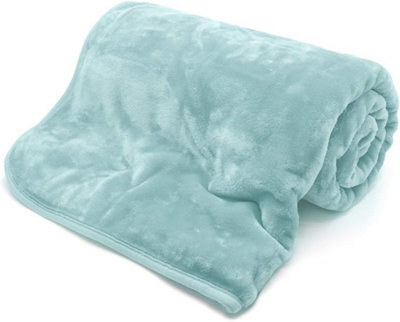 Homes & Linen Orthopaedic V-Shaped Pillow Extra Cushioning Support For Head, Neck & Back (Duck Egg, V-Pillow With Cover