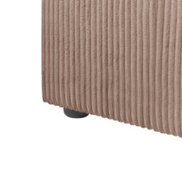 Beliani Ottoman Lemvig Corduroy Sand Beige - thumbnail 7