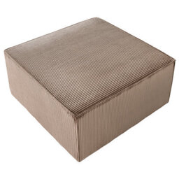 Beliani Ottoman Lemvig Corduroy Sand Beige - thumbnail 6