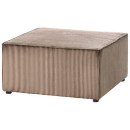 Beliani Ottoman Lemvig Corduroy Sand Beige - thumbnail 4