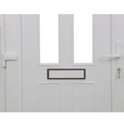 Fortia Chesil Glass Frosted Glazed Anthracite Rh External Front Door Set, (H)2085mm (W)840mm - thumbnail 5