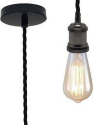 Ledsone Vintage Metal Pendant Light Kit  E27 Holder With 1M Braided Cable, 2 Pack - thumbnail 6