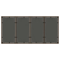 Berkfield Garden Table With Glass Top Brown 190X90X75 Cm Poly Rattan - thumbnail 7