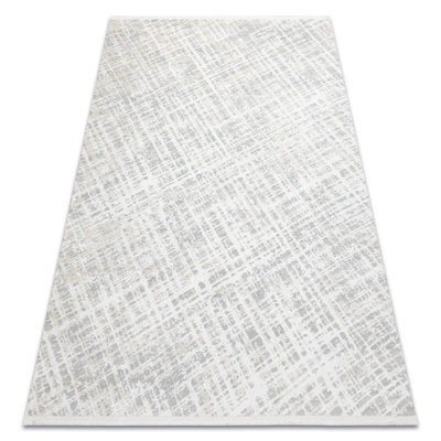RugsX Modern Carpet Duke 51550 Cream / Grey - Trellis, Structured, Very Soft  180X270 Cm - image 1