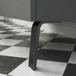 Probaty Bathrooms Vanity Unit Matte Anthracite Mdf,600X385X850mm,wall Mounted,3 Drawer With Artificial Stone Square Basin - thumbnail 5
