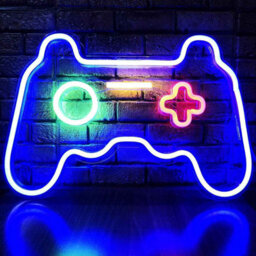 Game Room Neon Sign 25X16.5Cm - Colorful Led Wall Light With Usb & Dimmable Switch For Bedroom Or Gaming Setup - thumbnail 3