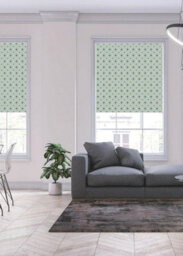 Lister Cartwright Olivia Bard Jaipur Indian  Blackout Roller Blinds Child Safety Included  (Green, 180 Cm Width X 140 Cm Drop) - thumbnail 3