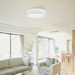 Eglo Pasteri White Fabric Ceiling Light - thumbnail 1