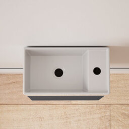 Durovin Bathrooms 400mm Wall Mounted Dark Gray Vanity Unit Include Basin With Illuminated Led Bathroom Round Mirror - thumbnail 4