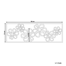 Beliani Wall Decor Flower Cerium Metal 31 Cm Gold - thumbnail 3
