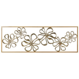 Beliani Wall Decor Flower Cerium Metal 31 Cm Gold - thumbnail 1