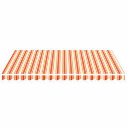 Walplus Replacement Fabric For Awning Garden Sun Shade Canopy Gazebo For Back Door, Porch, Patio Yellow And Orange 4X3 M - thumbnail 3