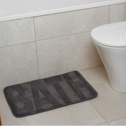 Urbn-Living Cream - Bath-Text Design Bath Mats - thumbnail 3