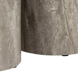 Furniture To Go Dice Round Pedestal Set Of 2 In Grey Marble And River Rough Paper - thumbnail 7