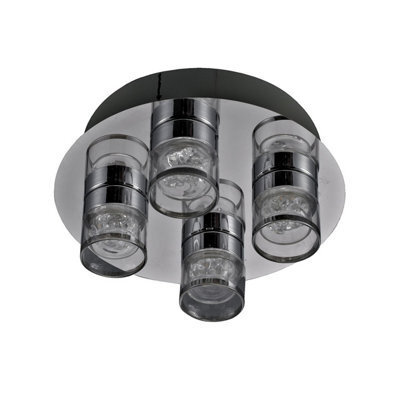 Luminosa Lighting Luminosa Marc Modern 4 Light Shade Cluster Ceiling Light Led, 3000K