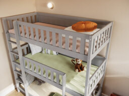 Flair Bea Triple High Wooden Bunk Bed - Grey - thumbnail 5