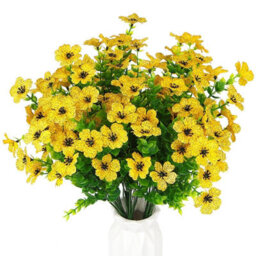 2 Pack 2 - Piece Bundle Of Artificial Flowers, Uv - Resistant Outdoor Plastic Greenery Plants For Indoor And Outdoor Use - thumbnail 2