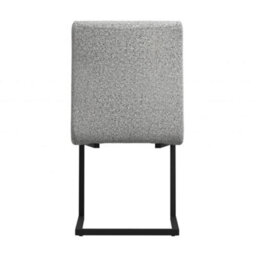 Where Saints Go Ltd Harlow Dining Chairs Pack Of 2, Grey Tweed, Black Cantilever Frames By Where Saints Go - thumbnail 6