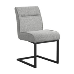 Where Saints Go Ltd Harlow Dining Chairs Pack Of 2, Grey Tweed, Black Cantilever Frames By Where Saints Go - thumbnail 4