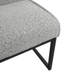 Where Saints Go Ltd Harlow Dining Chairs Pack Of 2, Grey Tweed, Black Cantilever Frames By Where Saints Go - thumbnail 7