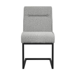 Where Saints Go Ltd Harlow Dining Chairs Pack Of 2, Grey Tweed, Black Cantilever Frames By Where Saints Go - thumbnail 3
