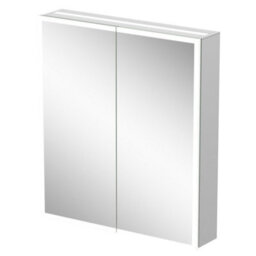 Affine Modern Bathroom Mirror Cabinet Ip44 Rated Led Illuminated Wall Mounted 600 X 700 - thumbnail 8