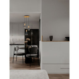 Luminosa Lighting Luminosa Voi Cluster Pendant Ceiling Light Smokey, Brass Gold Triac Dimmable Led 24W 720Lm 3000K - thumbnail 2
