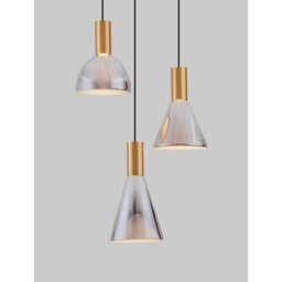 Luminosa Lighting Luminosa Voi Cluster Pendant Ceiling Light Smokey, Brass Gold Triac Dimmable Led 24W 720Lm 3000K - thumbnail 5