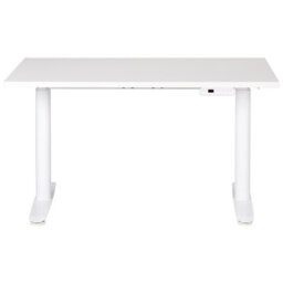 Beliani Electric Adjustable Standing Desk Destinas White 120 Cm 72 Cm - thumbnail 4