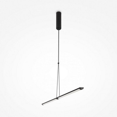 Luminosa Lighting Luminosa Maytoni Supersymmetry Modern Integrated Led Pendant Ceiling Light Matt Black 4000K - image 1