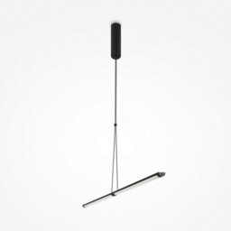 Luminosa Lighting Luminosa Maytoni Supersymmetry Modern Integrated Led Pendant Ceiling Light Matt Black 4000K - thumbnail 1