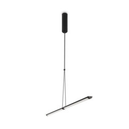 Luminosa Lighting Luminosa Maytoni Supersymmetry Modern Integrated Led Pendant Ceiling Light Matt Black 4000K - thumbnail 3