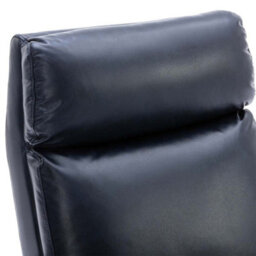 More4Homes Riley Push Back Soft Air Leather Modern Reclining Armchair Accent Home Cinema Recliner Chair Blue - thumbnail 5
