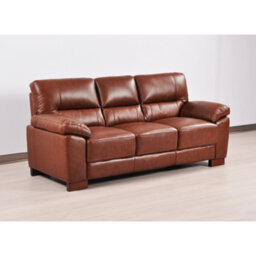 Furniture Instore Dalmore Genuine Leather Tan 3+1 Seater Sofa Set - thumbnail 4