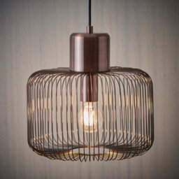 Anson Lighting Leone Single Pendant In Antique Copper Finish - thumbnail 9