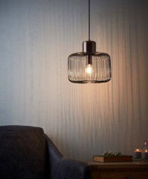 Anson Lighting Leone Single Pendant In Antique Copper Finish - thumbnail 8