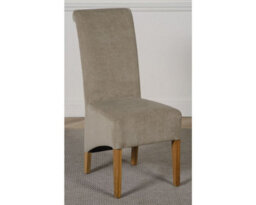 That's Furniture Kuba 150 X 85 Cm Chunky Medium Oak Dining Table And 4 Chairs Dining Set With Montana Grey Fabric Chairs - thumbnail 6