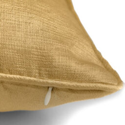 Fusion Strata Luxe Yellow Velvet Filled Cushion - thumbnail 2