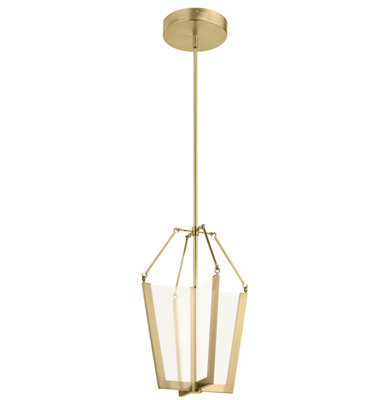 Luminosa Lighting Luminosa Kichler Calters Integrated Led Pendant Ceiling Light Champagne Gold, 3000K - image 1