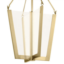 Luminosa Lighting Luminosa Kichler Calters Integrated Led Pendant Ceiling Light Champagne Gold, 3000K - thumbnail 3