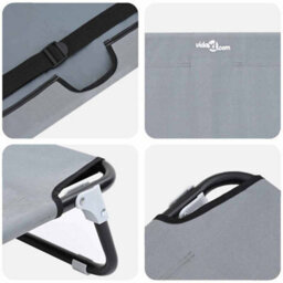 Walplus Light Grey Dog Bed, 90X55X18Cm, Oxford Fabric & Steel Frame - Includes 1 Dog Bed - thumbnail 7