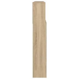 Berkfield Headboard Cabinet Sonoma Oak 220X19X103.5 Cm - thumbnail 4
