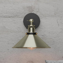 Ledsone Industrial Wall Light Antique Green Brass Swing Arm Lamp For Home & Café - thumbnail 3