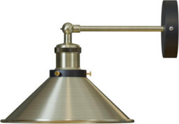 Ledsone Industrial Wall Light Antique Green Brass Swing Arm Lamp For Home & Café - thumbnail 5