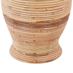 Wyld And Coco 70Cm Natural Rattan Decorative Vase - Boho Rustic Home Decor - thumbnail 6