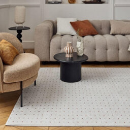The Rugs Carmel Cream/terra Dots Area Rug And Runner Non Shedding, Stain Resistant, Soft - thumbnail 8