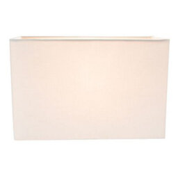 Happy Homewares Contemporary And Stylish Soft Cream Linen Fabric Rectangular Lamp Shade - thumbnail 2
