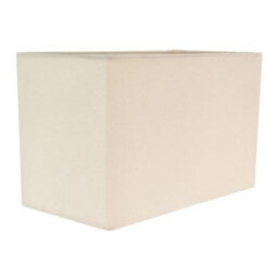 Happy Homewares Contemporary And Stylish Soft Cream Linen Fabric Rectangular Lamp Shade - thumbnail 3