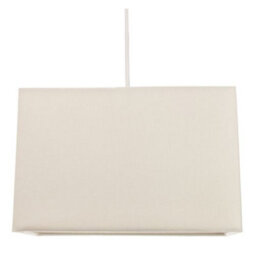 Happy Homewares Contemporary And Stylish Soft Cream Linen Fabric Rectangular Lamp Shade - thumbnail 6